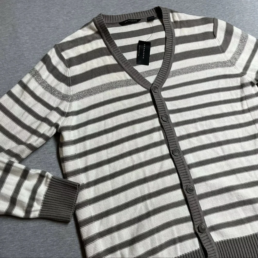 Sean John Cardigan Button Up Sweater Stripe Men’s 2XL - Picture 3 of 4